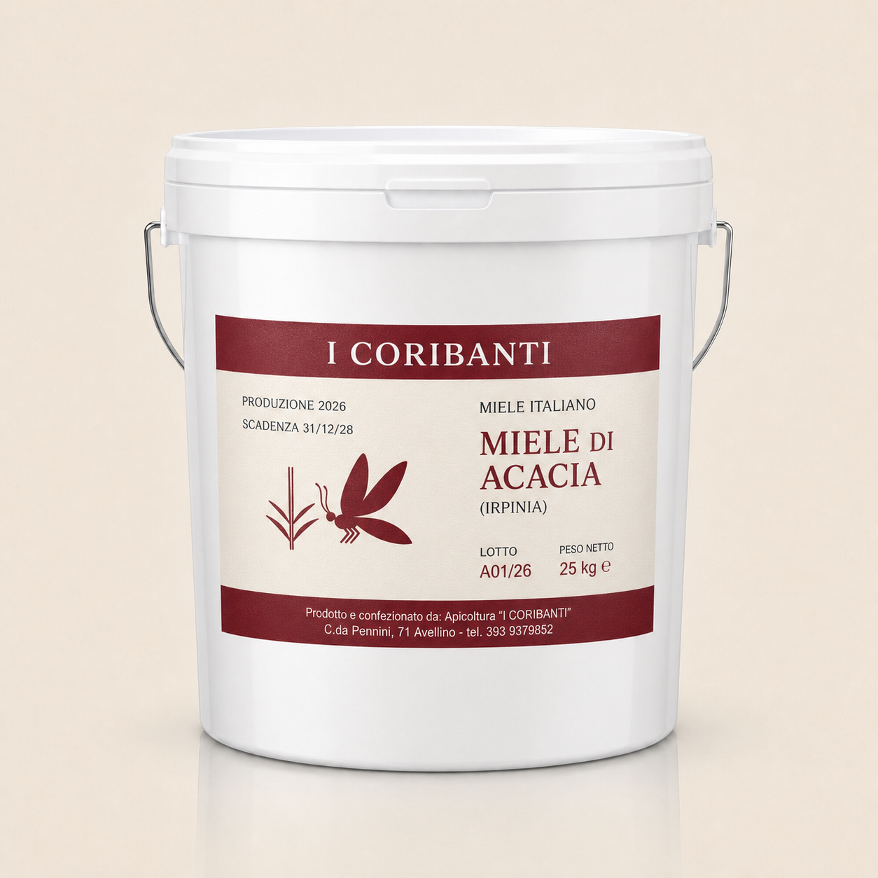Miele di Acacia · Secchio da 25 kg