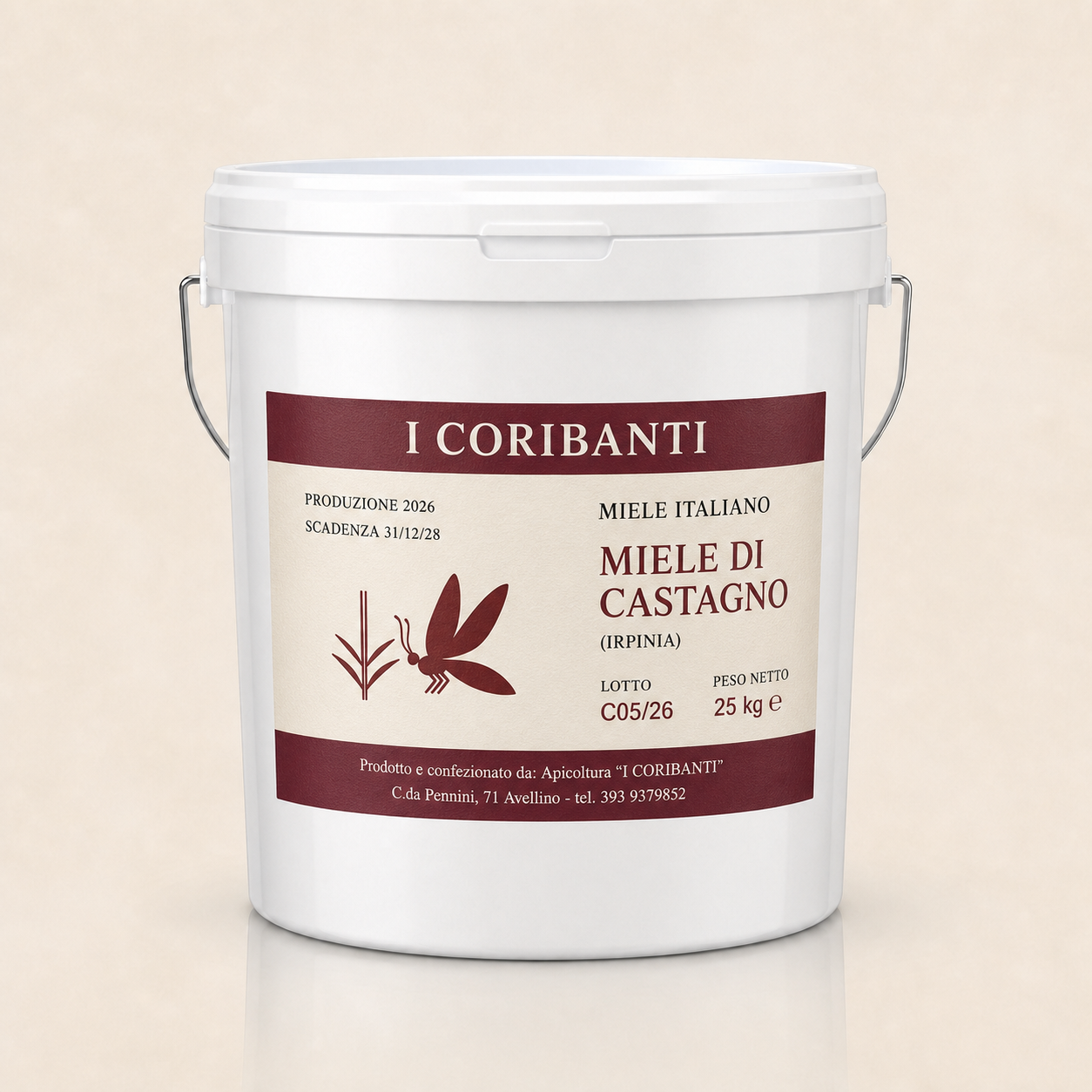 Miele di Castagno · Secchio da 25 kg
